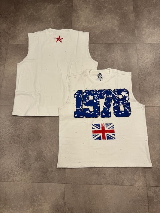 1978 sleeveless white